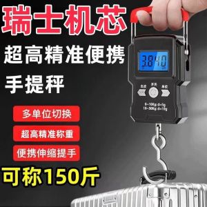 高精度手提电子秤家用弹簧小型便携式迷你称鱼器手拿小巧吊勾小称