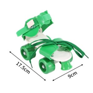 Adjustable Kids Skating Shoes 4 Wheels Roller Skate Shoes Boys Girls Beginners Glowing Lights