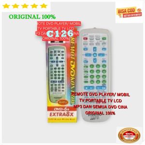 C126 100% ORI REMOTE VISERO DVD PLAYER DVD MOBIL SERBA GUNA TV PORTABLE TV LCD MP3 CINA REMOT MULTI UNIVERSAL tabung free baterai serba guna control KONTROL SEMUA MEREK MERK TERPERCAYA
