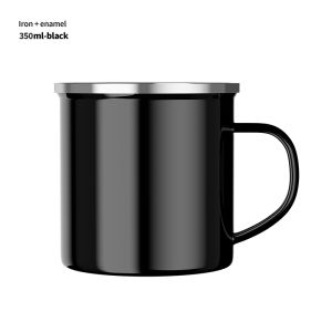 Fypo Enamel cups 350ml  coffee mugs Milk Cups Glassware Bar drinkware Water cups