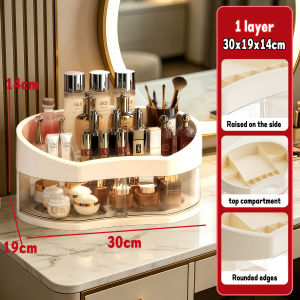 【MOHO】READY STOCK Cosmetics and Jewelry Drawer Storage Cabinet Transparent Multi-Functional Cosmetic Storage Cabinet