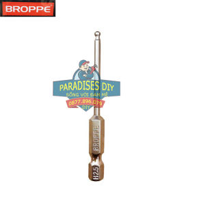 Lục Giác Bi. Lục giác bi ngắn mũi tô vít lục giác đầu bóng dài 65mm cho khoan pin khoan điện hãng Broppe cao cấp