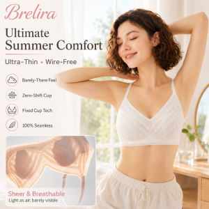 『Brelira』Wireless Seamless Ultra-Thin Bra Invisible Non-Wired Rabbit Ear Strapless Bra Sleeping Bra Comfortable Intimate Wear For Women『Brelira』