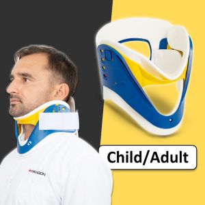 4 Gears Adjustable Neck Brace Medical Cervical Collar Breathable Neck Support Neck Pain Relief for Children Adult