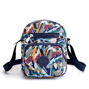 GStar Fashion Floral Sling Bag Womens Summer Pouch Multi Compartment Crossbody Bag Travel Beach Water Resistant Nylon Bags