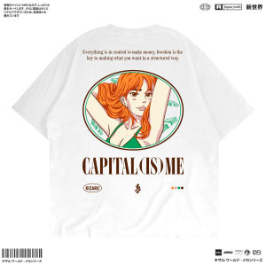 KIZARU Heavyweight Boxy Oversized 16s T-Shirt Anime One Piece NAMI CAPITALISME
