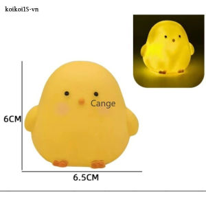 Đèn Ngủ Gà Vàng Nhỏ Chiếu Sáng Đồ Trang Trí Hoạt Hình Dễ Thương Sáng Tạo Phòng Ngủ Dùng Pin Cúc Áo