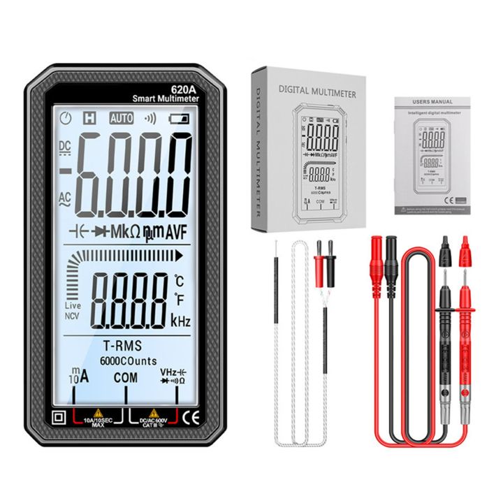 Multifunctional Smart Multimeter 620A for Safe Voltage and Current ...