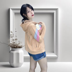 Áo Khoác Chống Nắng Nữ 6 Túi Cao Cấp Sọc Ngực Phối Màu 2 Tay