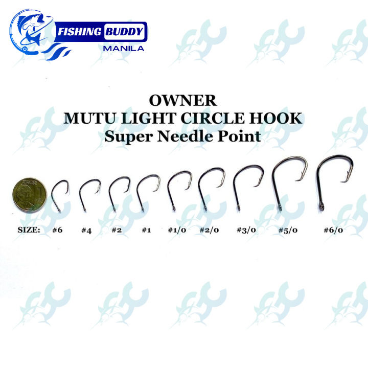 Owner 5114 Mutu Light Circle Fishing Hooks – Brand New, Choose Your Size
