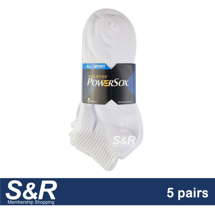Goldtoe Powersox White Socks pairs