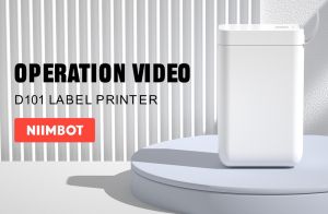 NIIMBOT D101 เครื่องพิมพ์ฉลากความร้อนมัลติฟังก์ชั่น เครื่องผลิตฉลากบลูทู ธ ชื่ออาหารความงาม เครื่องเก็บสติกเกอร์ฉลากสมาร์ทแบบพกพาสำหรับโทรศัพท์ Android / IOS