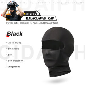 Breathable Balaclava Full Face Cover Long Sun Shield for Neck Sun Protection Hat Balaclava Full Face Mask Hat For Men/Women Motorcycle UV Resistant Ice Silk Outdoor Breathability Cooling Sunscreen Cap
