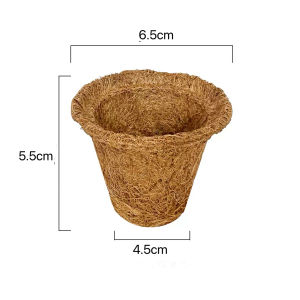 Degradable Coconut Palm Seedling Pot Flowers Green Plants Nutrient Pots Planting Pot Nutrient Bowl Burial Soil Cutting Flowerpot