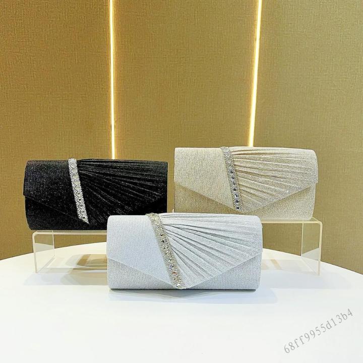 Ví cầm tay có dây chuyền - Túi dạ hội lấp lánh cho tiệc cưới | Lazada.vn