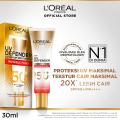 L'Oreal Paris UV Defender Invisible Fluid SPF 50+ PA++++ Long UVA 30ml Skincare L'Oreal Untuk Melindungi Kulit Dari Tanda Penuaan Oleh Sinar UV. 
