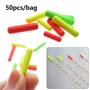 CIRCUIT 50 Pcs/Bag Accessories 50 Pcs/Bag Fish  Fishing Bobbers Rig Material Floats Ball Cylinder Foam Floats Fishing Float Oval Floats Beads Foam Floats