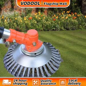 【Vodool】 หัวตัดหญ้าเหล็กไวร์สำหรับเครื่องตัดหญ้า ทนสนิมและใช้งานได้ยาวนานในสวนและสนาม