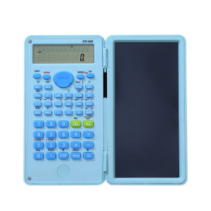 KALKULATOR HITUNG SCINTIFIC 2 IN 1 DENGAN WRITING PAD LIPAT FREE PENSIL