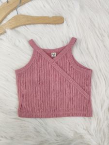 Áo kiểu croptop ôm cho bé gái