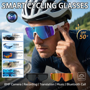 AI Voice Translate Smart Glasses 1200P Video Recording Camera Bluetooth WiFi Anti-Shake Polarized Lens Driving Sports Sunglasses