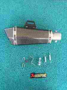 Adv150 stainless elbow on Akrapovic hexatip with silencer