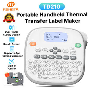 RONGTA TD210 Portable Label Maker Printer Handheld Label Maker Machine Auto-Cutting Bluetooth connection Compatible with multiple devices