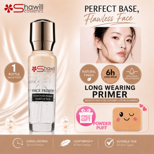Shawill Face Primer Oil-control Moisturizing Invisible Pores Refreshing Brighten up Face Bace Make Up Cosmetic Primer Makeup【2 Pcs】80ml