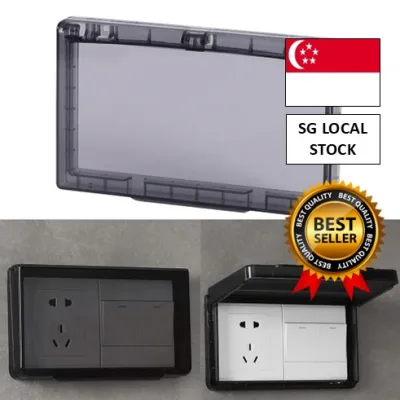 [SG 🚚] Waterproof Outlet Cover for 86 Type Switches Protect from Water Splashes