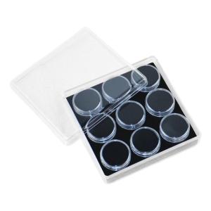 9 Compartment Crystals Rings Display Case with Acrylic Design and Dustproof Waterproof Features for Home or Store Use