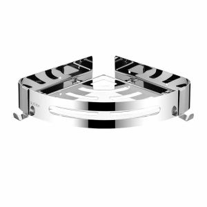 [ Mẫu Mới ] Kệ góc Thép Đen Không Gỉ cao cấp dán tường (tặng kèm keo dán) Chịu Tải Siêu Lớn Đầy Đủ Tiện Ích Thông Minh