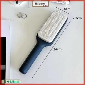 Follow Get New[Bloom Z] Self Cleaning Hairbrush Women Hair Brush One-key Cleaning Hair Loss Airbag Scalp Massage Comb Anti-Static Hairbrush