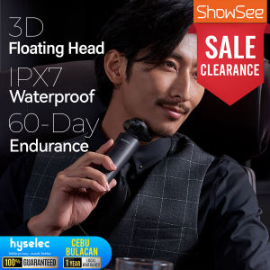 ShowSee F303 Electric Shaver Rechargeable Razor Flexible 3D Floating Cordless IPX7 Washable 600mAh F1 F303 FDT-2 ReplacementDry Wet Hyselec Shop