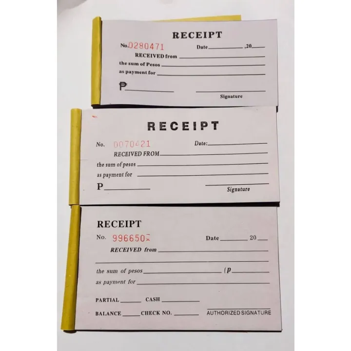 Resibo Reporter Temporary / acknowledgement Receipt Resibo carbonize 2 ply | Lazada PH
