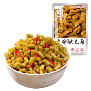 150g/10bags Sour BeanRed Oil Soaked CowpeaInstant Noodles IngredientsSichuan Style Kimchi 酸豆角下饭外卖红油泡豇豆方便面配料川味泡菜