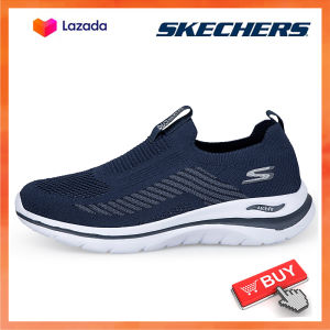 Skechers สเก็ตเชอร์ส รองเท้าผู้ชาย Men GOwalk Max Walking Shoes - 54600-NVGY 5-Gen Technology Goga Max Technology Machine Washable Kasut Sneaker Lelaki