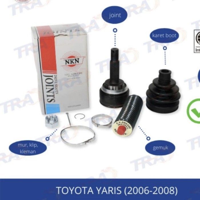Cv Roda Mas As roda cv joint luar toyota yaris bakpao 2007-2012 NKN japan | Lazada ...