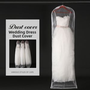 MIRELAE Reusable Wedding Dress Garment Protector Universal Wear Resistant Dust-proof Covers Durable Clear Bride Gown Storage Bags Household