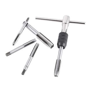 BOY TOOLS - 6pcs T-type Machine Metal Hand Screw Thread Tap Wrench M6/M7/M8/M10/M12 Tap Set DIY Tool Wrench Set