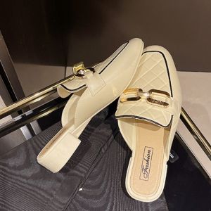 Ielgy phong cách La Mã hình nêm Thời Trang Gót đế mềm mòn mules Toe Toe bán dép giày nữ