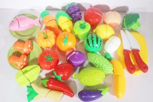 Đồ Chơi Cắt Hoa Quả Và Rau Củ 30 Món Set Cắt Trái Cây Bằng Nhựa ABS An Toàn Cho Bé