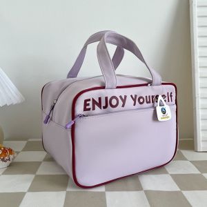 ZHUNIEDU Large Capacity Insulated Bag Nylon Hand-held Insulated Bag Lunch Box Bag Portable Waterproof Student Lunch Bag Pouch