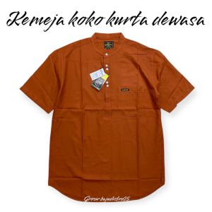 KOKO PUTIH PRIA TERBARU 2025 BUSANA MUSLIM PRIA DEWASA TERLARIS MODEL POLOS LENGAN PENDEK