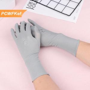 【PCWFKef】 1 cặp găng tay Kem chống nắng lái xe găng tay căng Phụ Nữ Chống UV giữa dài thoáng khí găng tay cho mùa xuân mùa hè Găng tay mỏng