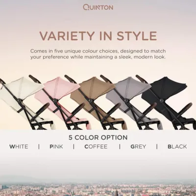 Quinton Carbon+ Stroller –Kereta Sorong Bayi Carbon Fiber Compak
