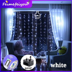 lampu hiasan led strip light Fairy curtain lights led light strip for room lampu hiasan ruang tamu with 220V UK plug and controller 8 work modes