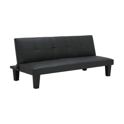 INDEX LIVING MALL โซฟาปรับนอน PVC รุ่นเดย์ดรีม - สีดำ