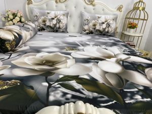 [HCM]Bộ Drap gối { 4 món} thun Ý 5D Cao Cấp  mát lạnh thấm hút tốt."""