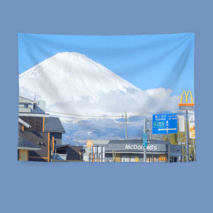 Ready stock sa local warehouseJapanese-style tapestry landscape background cloth for bedroom headboard wall decoration dormitory hanging cloth photo wall cloth