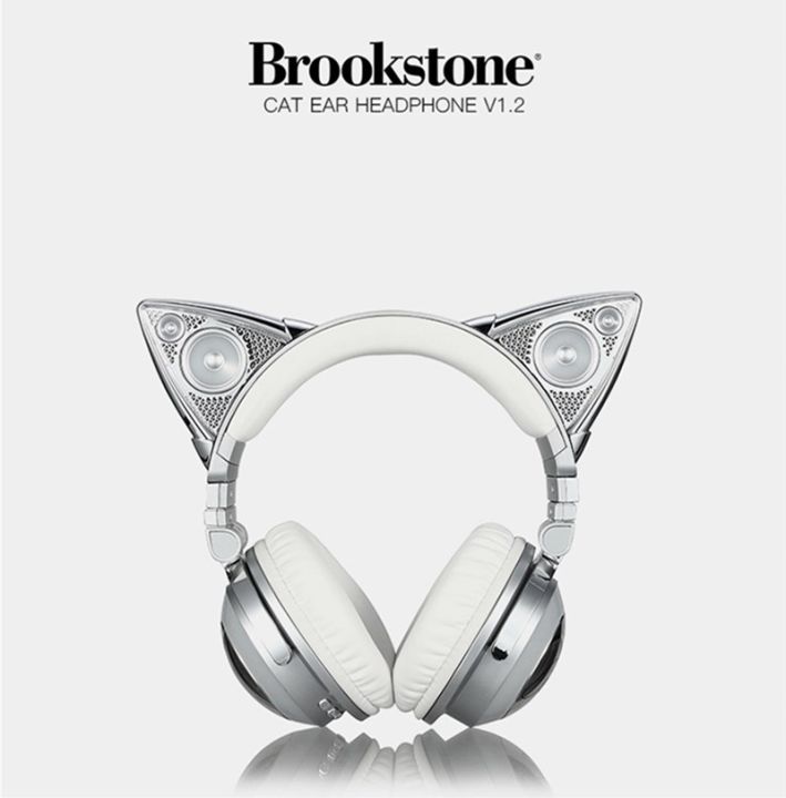 SELL Original BROOKSTONE Cat Ears Wireless Bluetooth Headphone Ariana